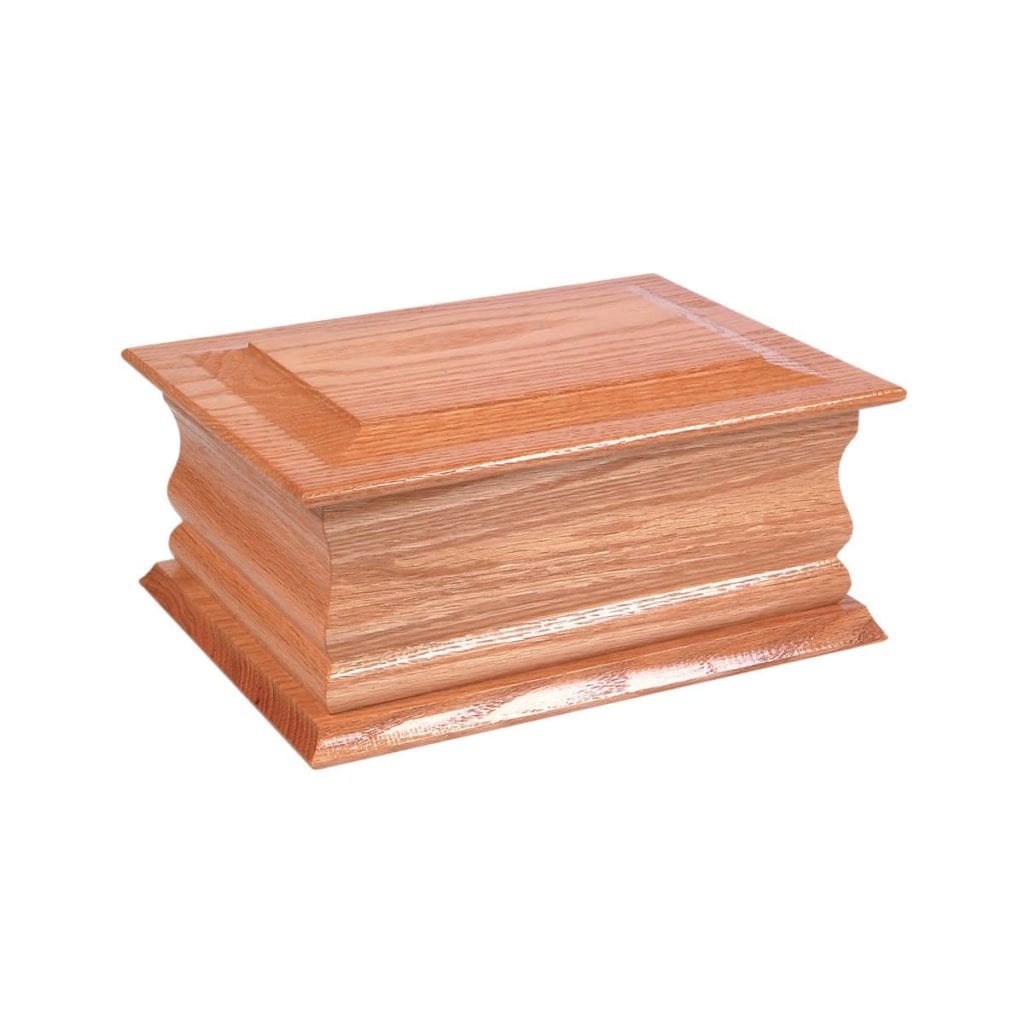 Oak Cremation Bench - Urns for Ashes