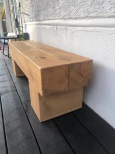 Oak Cremation Bench - Urns for Ashes