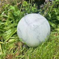 marble sphere outdoor urn